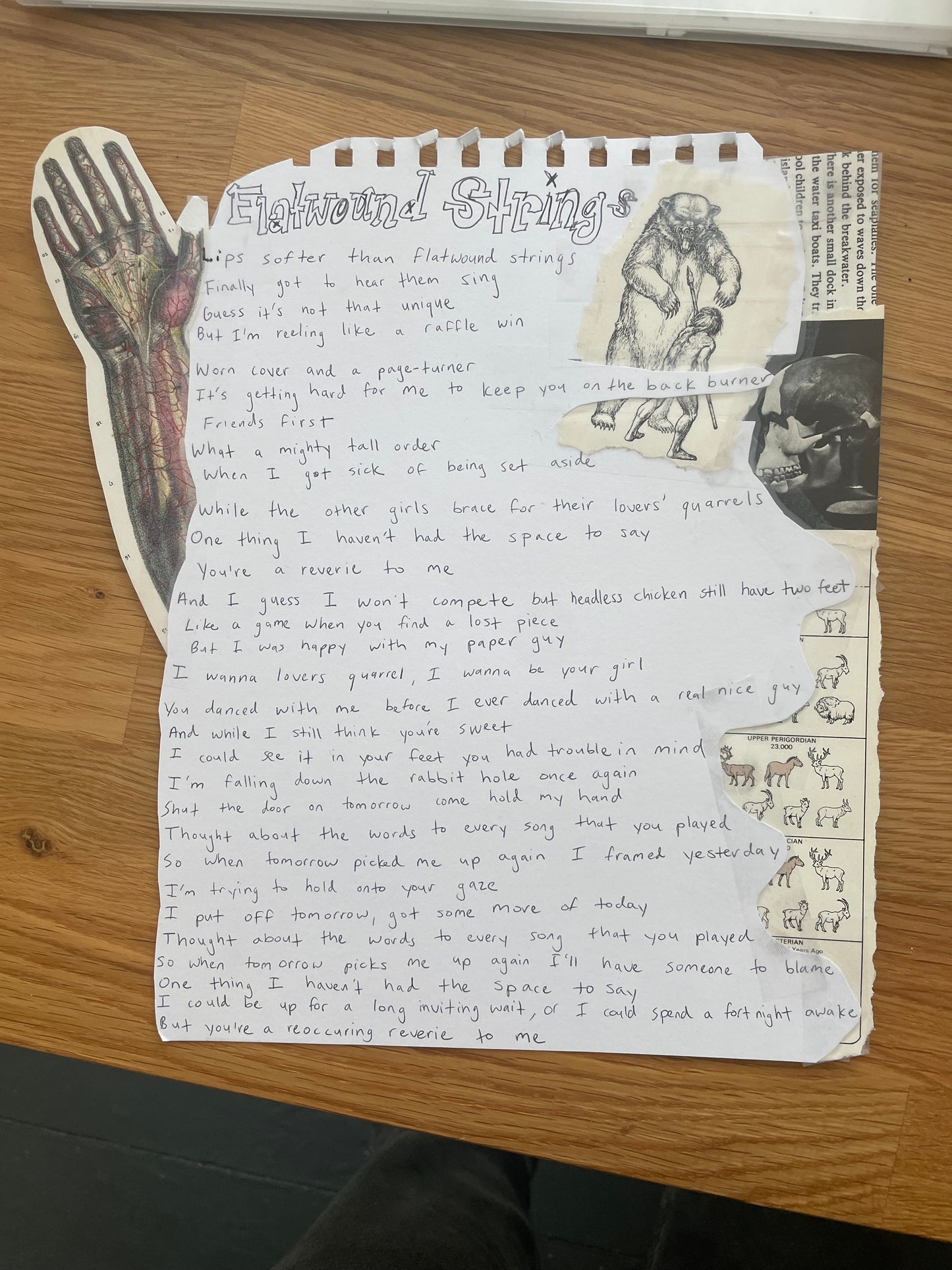 Skating Polly Lyric Sheet