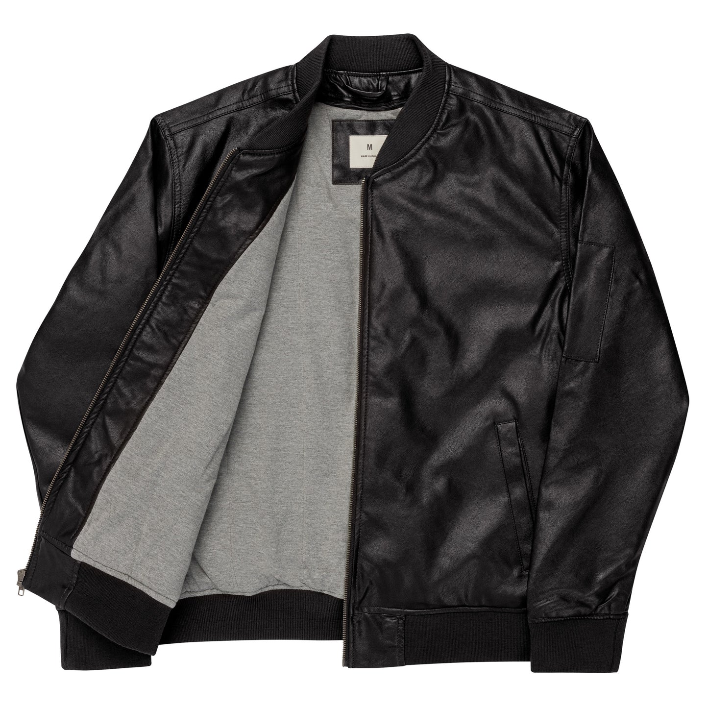 Skating Polly Leather Bomber Jacket